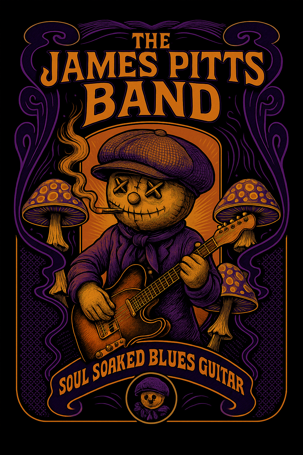 James Pitts Band T-Shirt - Design 4