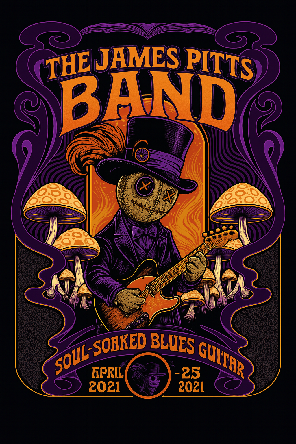 James Pitts Band T-Shirt - Design 5