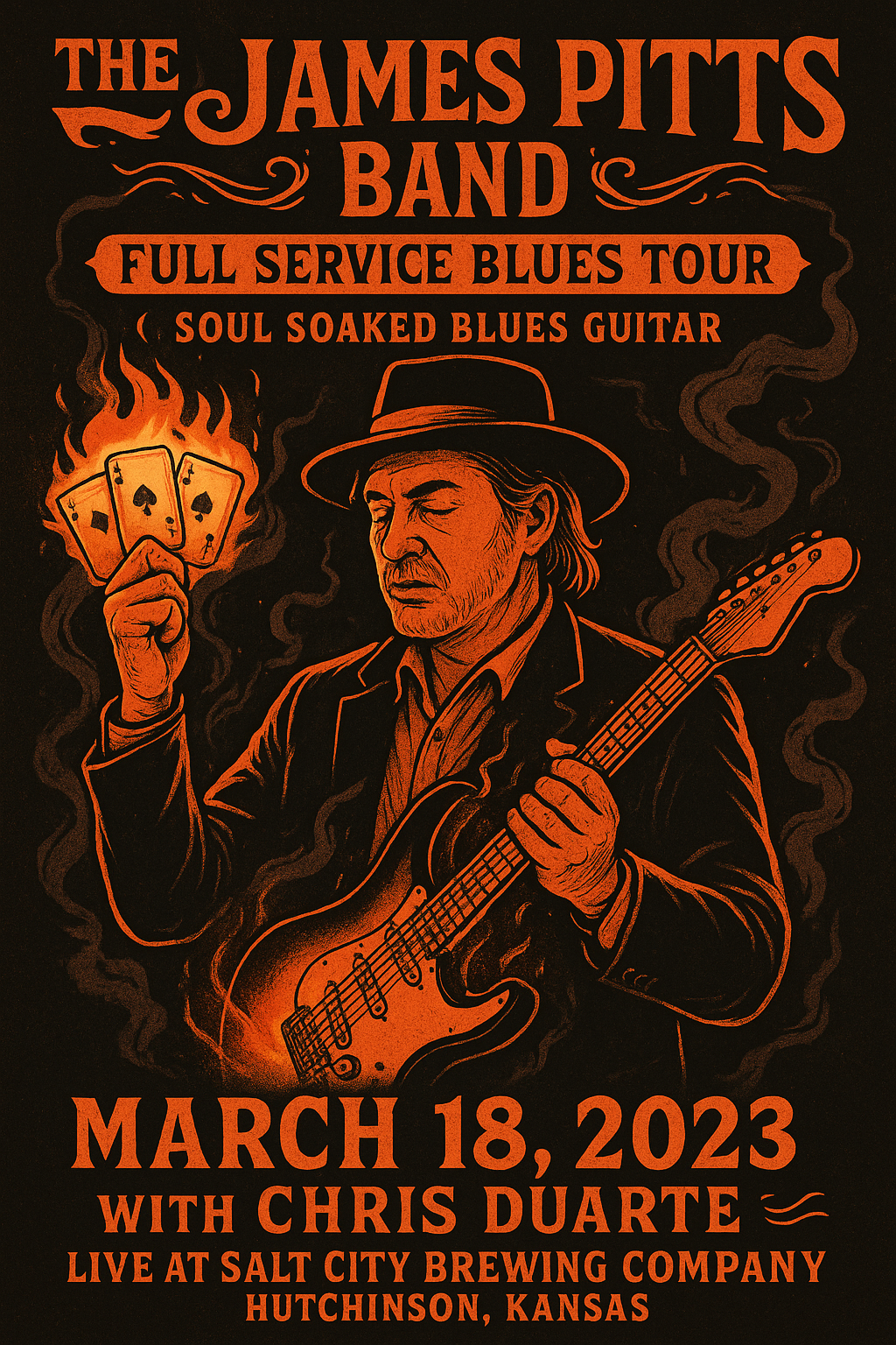 James Pitts Band T-Shirt - Design 10